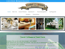 Tablet Screenshot of gasthof-dittmannsdorf.de